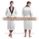 silk robe black collar men