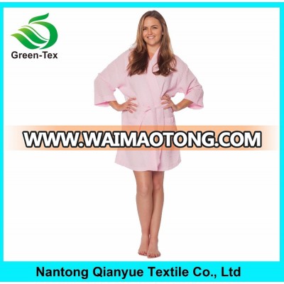 Fashion Kimono Waffle High Quality Hotel Spa Women Bathrobe