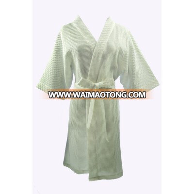 OEM Factory 100% Cotton Kimono Spa Waffle Weave Bath Robe