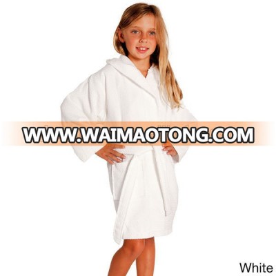 low price fancy children hooded young short kimono lightweight waffle sleep cloth bathrobe